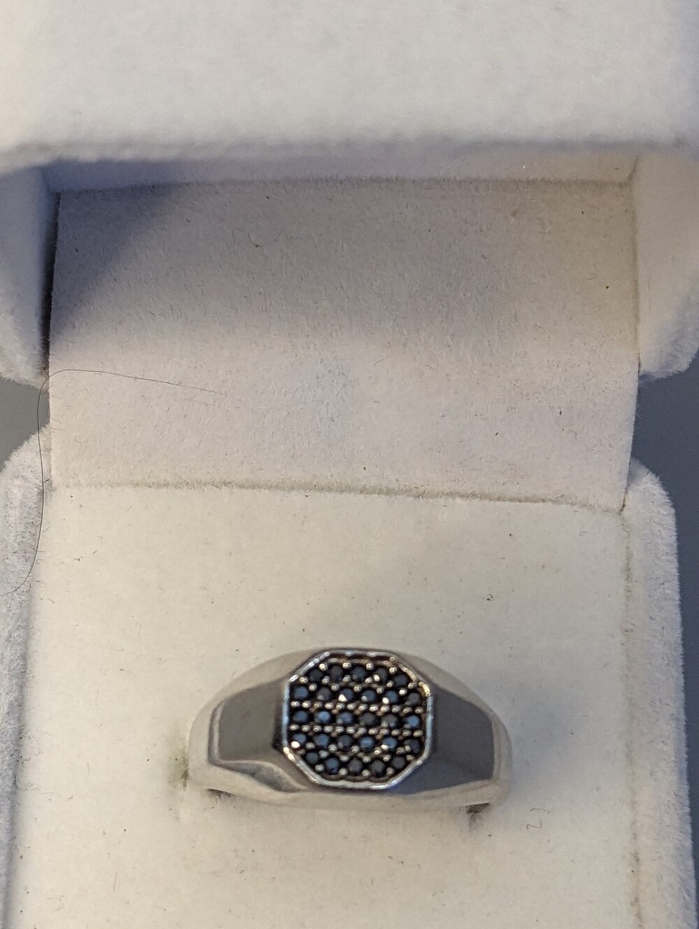 Sterling Silver Black Onyx Ring Mens Size 9.5 Statement 925 New Stamped